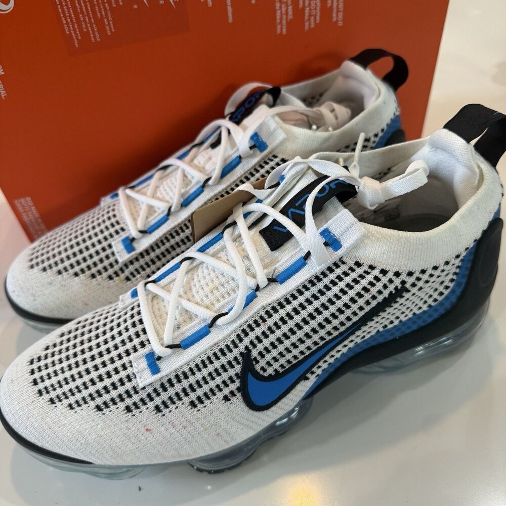 [DM0025-100] Mens Size 9 Nike Air VaporMax 2021 Flyknit 'Photo Blue' NEW